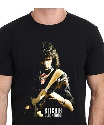 Ritchie Blackmore Deep Purple Camiseta Masculina Preta Unisex Todas as Tamanhos Camiseta Unisex