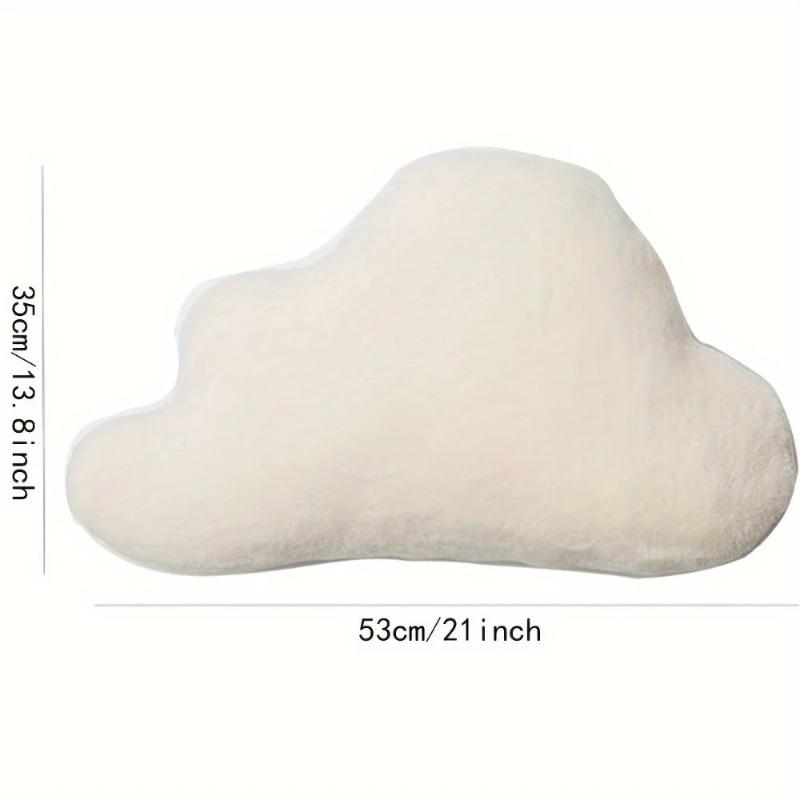 Car cloud-shaped pillow - Short fleece soft car pillow lumbar support
