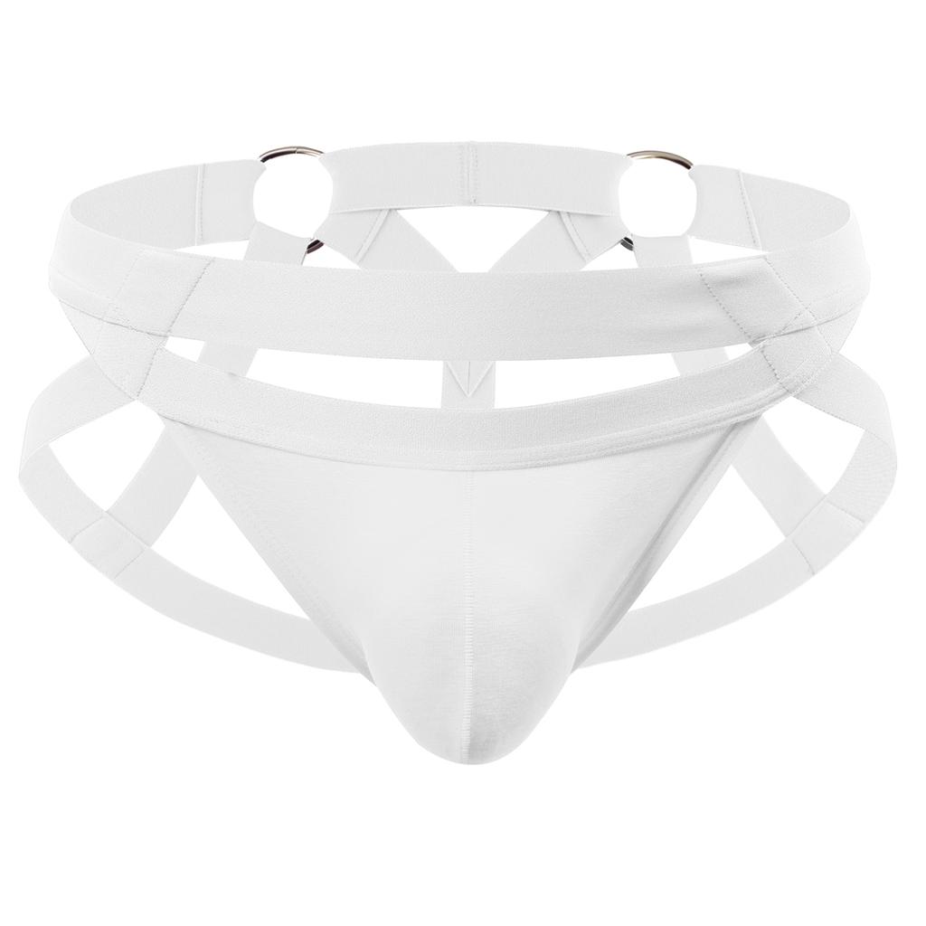 Men Sexy G String Thong Man Erotic Jock Strap Underwear Jockstrap Penis Pouch Tanga Bondage Harness Lingerie Hollow Underpants