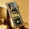 Banknoten-Design Glas-Handyhülle geeignet für Samsung Galaxy S26 S25 S24 S23 S22 S20 FE/Ultra/Plus vier Ecken Anti-Drop