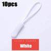 10/50pcs Zipper Pull Puller End Fit Rope Tag Replament Clip Broken Buckle Fixer Zip Cord Tab Travel Bag Suitcase Tent
