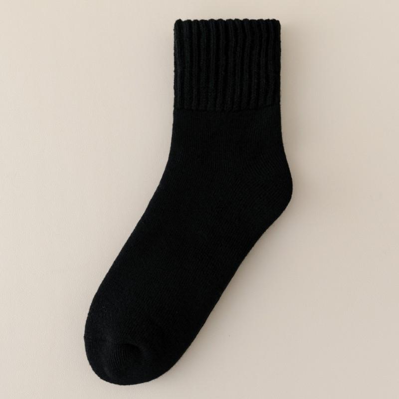 Thickened Socks Men'S Winter Warm Plus Size Brushed Socks With Fleece Northeast Cold-Resistant Plush Sleeping Stockings