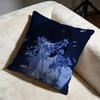 Trendy Pperfect Blueew Cushion Cover Soft Decorative Pillow Case Suitable for Bedroom Sofa Car Travel Use