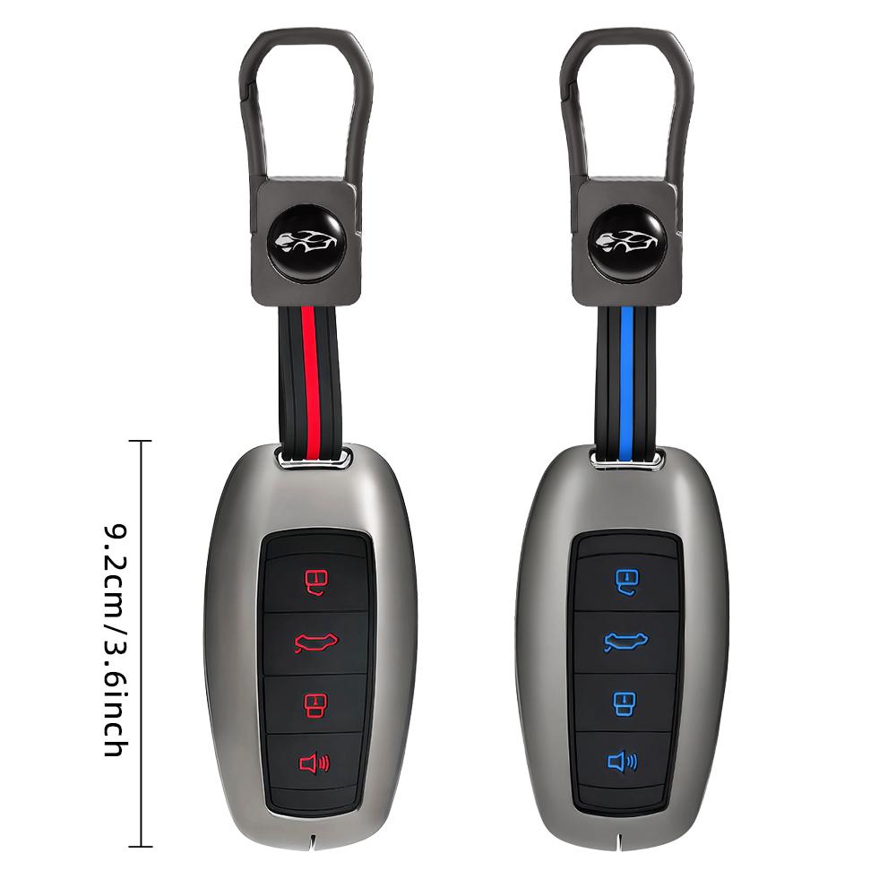 Zinc Alloy Silicone Key Case For Haval F7X H6 For Haval Jolion Joico Jollein F7 H6 Jolyon F7H Dargo Car Key Cover Keychain