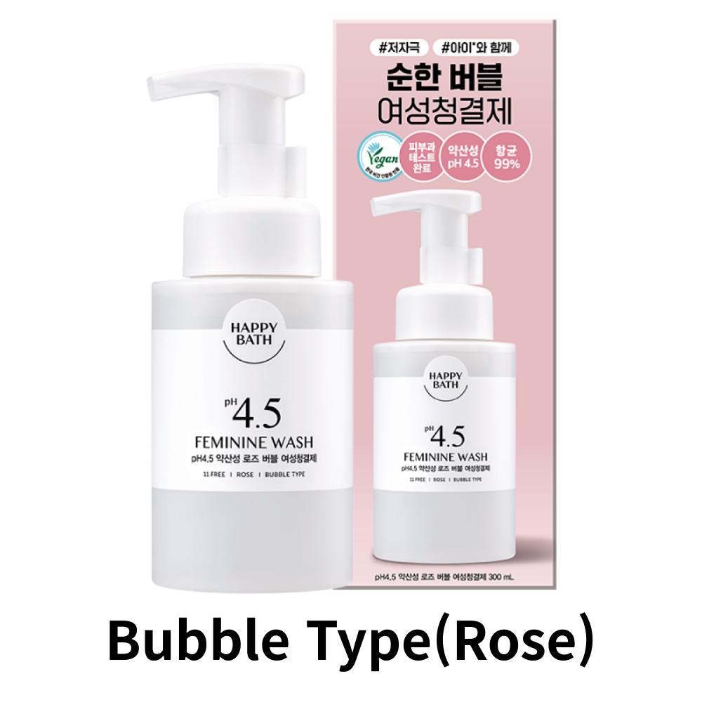 [HAPPY BATH] Feminine Wash pH4.5 <Gel Type , Bubble foam>