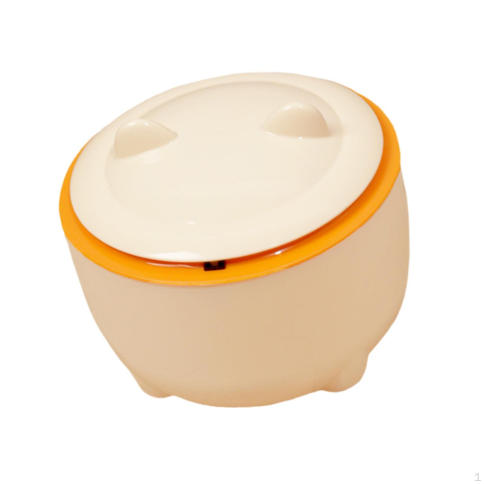 

Компактный мусорный контейнер для использования на рабочем столе или столе оранжевый