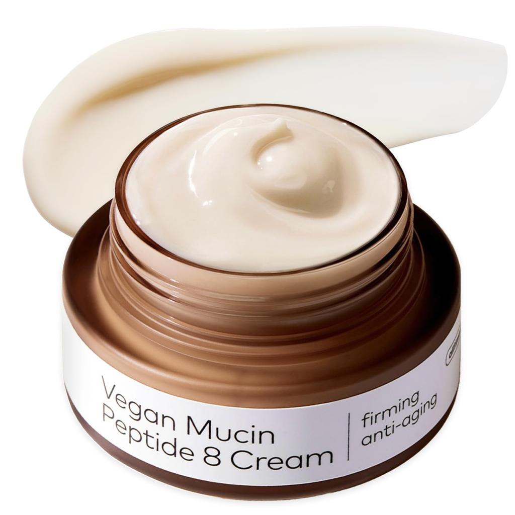 The Face Shop 8 Peptide Moisturizer, Vegan Mucin for Nourishing & Firming, Anti Aging Moisturizing Cream for All Skin Types, Korean Skin Care, 50ml