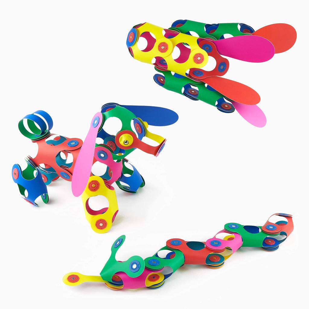 RANGS Click Saw CLIXO (Rainbow Pack) Magnet Educational Toy STEM Education Assembly Toy Magnet Block
