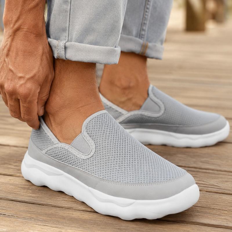Summer New Style High-Volume Mesh One-Piece Casual Running Shoes - Fashionable Trendy Men'S Shoes - Sports Shoes - Casual Shoes