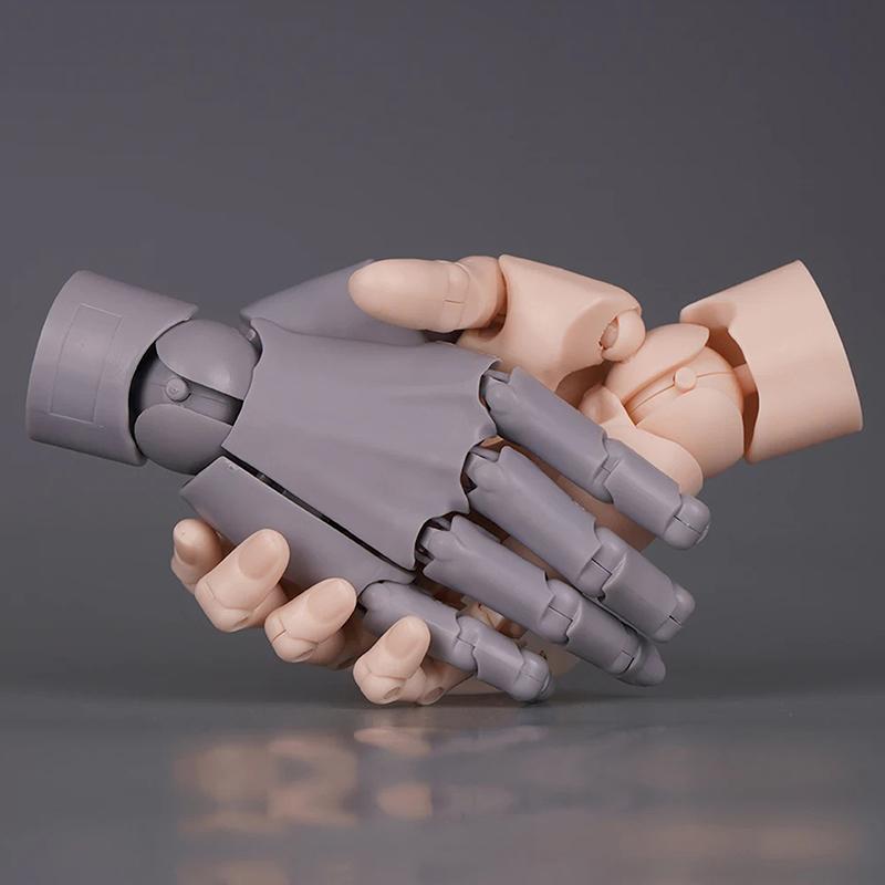Movable Joint Finger Gashapon 1/2 Hand Model 1:1 Palm Painting Art Miniature Model Reference Tool Hand Desktop Decoratoion
