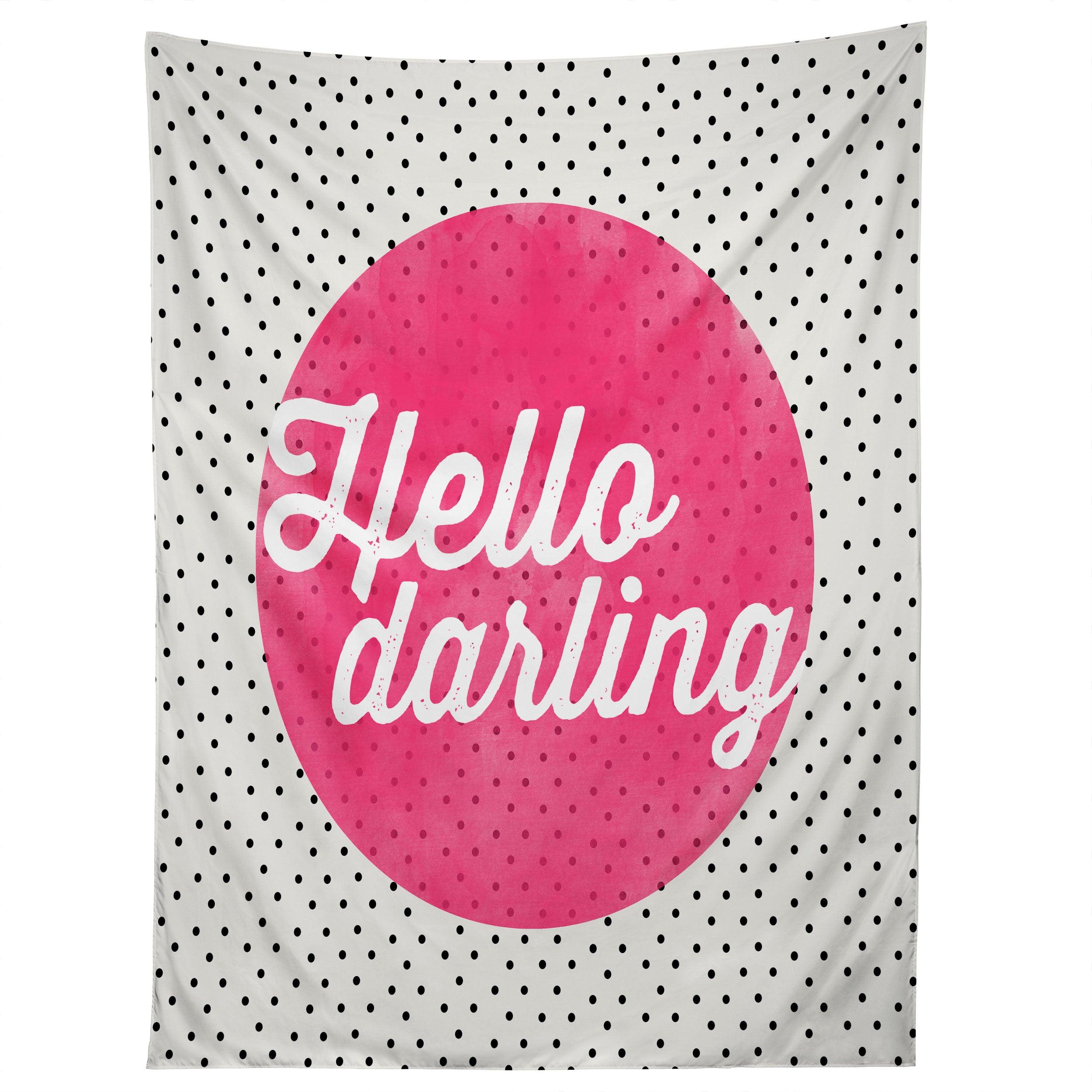 HELLO DARLING DOTS tapestry 75x100