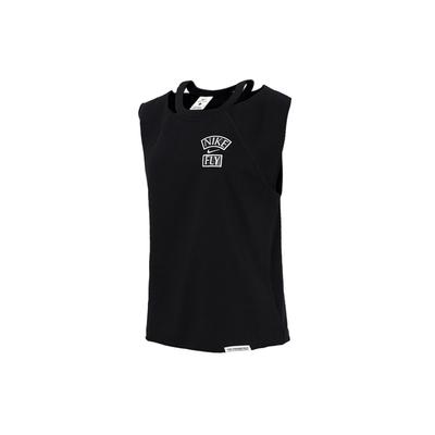 Standard Issue Letter Print Training Sleeveless T-Shirt Women Tops Black CZ7222-010