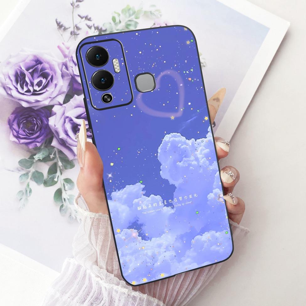 For Infinix Hot 12 Play Case Cover Cute Cat Luxury Fashion Funny Painted Phone Casing For Infinix X6816 X6816C