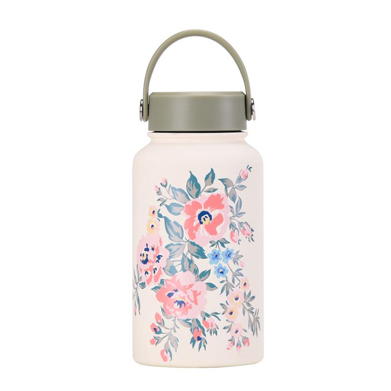 650Ml Thermos Cup Wide Mouth Portable Vacuum Children'S Student Sports Kettle Outdoor Printing Water Cup