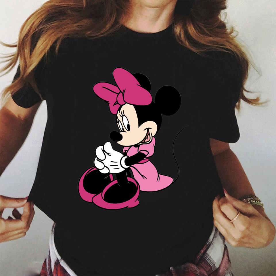 2025 Disney Mickey Mouse T-Shirt Cute Harajuku Ullzang Fashion Top Family Parent-Child Top 100% Pure Cotton Printed T-shirt