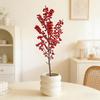 Long-lasting Fake Berries No Maintenance Artificial Flowers Artificial Holly Berries Decoration Realistic Faux Berries Flexible