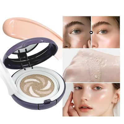 Air Cushion BB Cream Natural Brightening Concealer Oil Control Waterproof Permanent Setting Liquid Foundation Everyday Cosmetics Women Fashion Makeup
