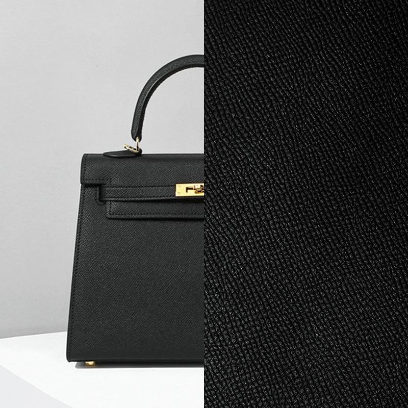 The Second Generation Kelly Bag Palm Pattern Cowhide Shoulder Bag Women's Leather Versatile Commuter Messenger Portable Kelly Bag