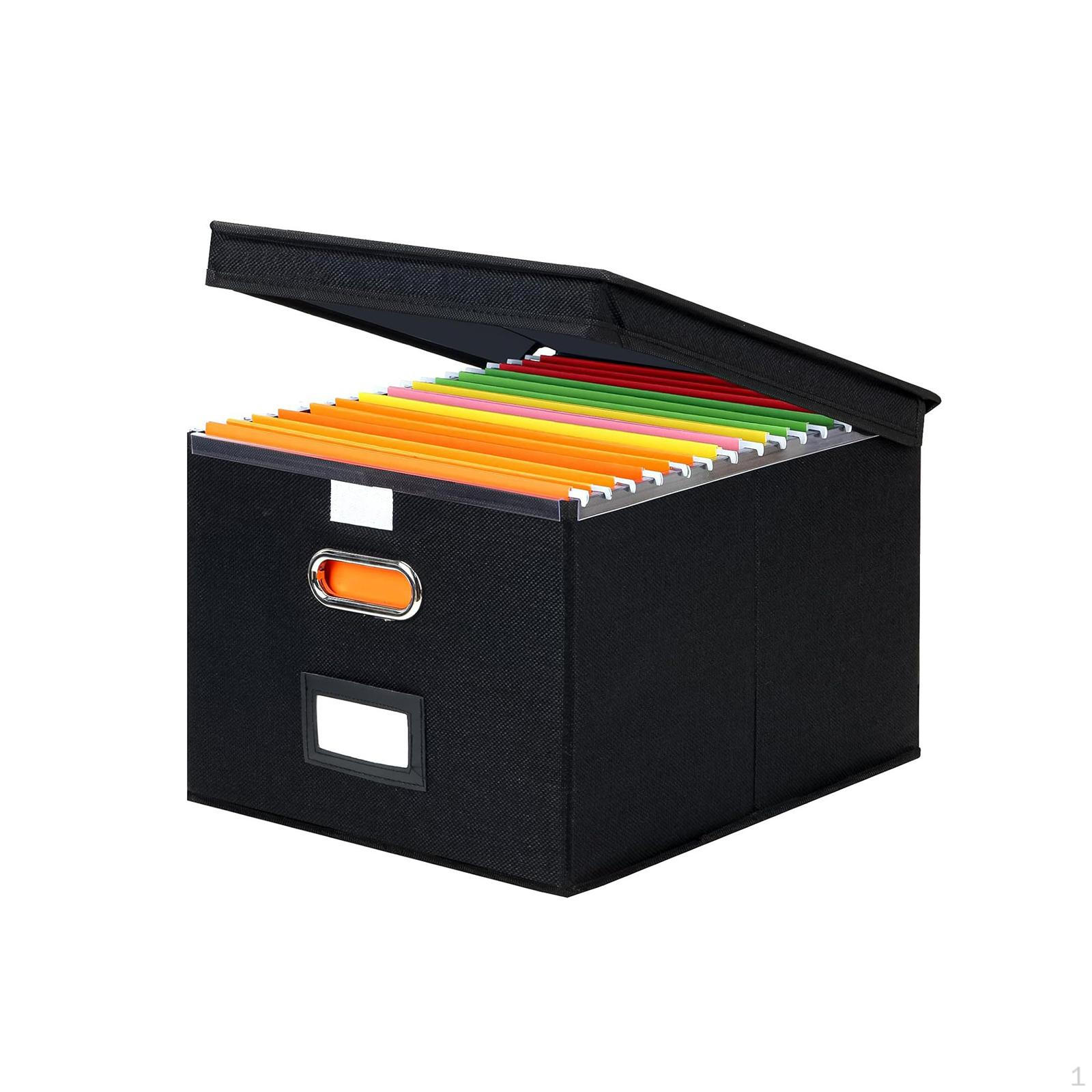 

Складной контейнер для хранения с крышками для ванной и дома. Организация полотенец, одежды, книг. чёрный