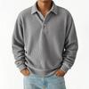 Men's  Casual Outdoor Lapel Corduroy Pullover Long-sleeved Top