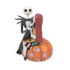 Enesco Jack and Sally Sitting On a Size 11 X 12 X DTR6014358 Statue/Figure "Disney Traditions" Pumpkin, 16.5 Cm,