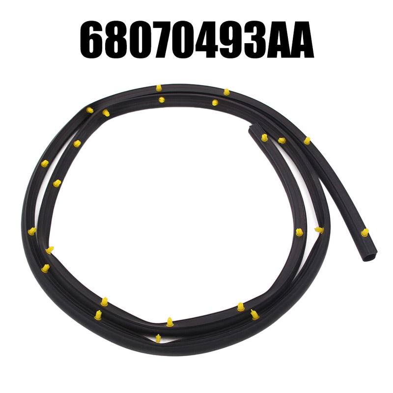 Front Bumper Parts Hood Seal Replacement Rubber 1 Pc 68070493AA Auto Parts Black For Cherokee For Durango 2011-2020