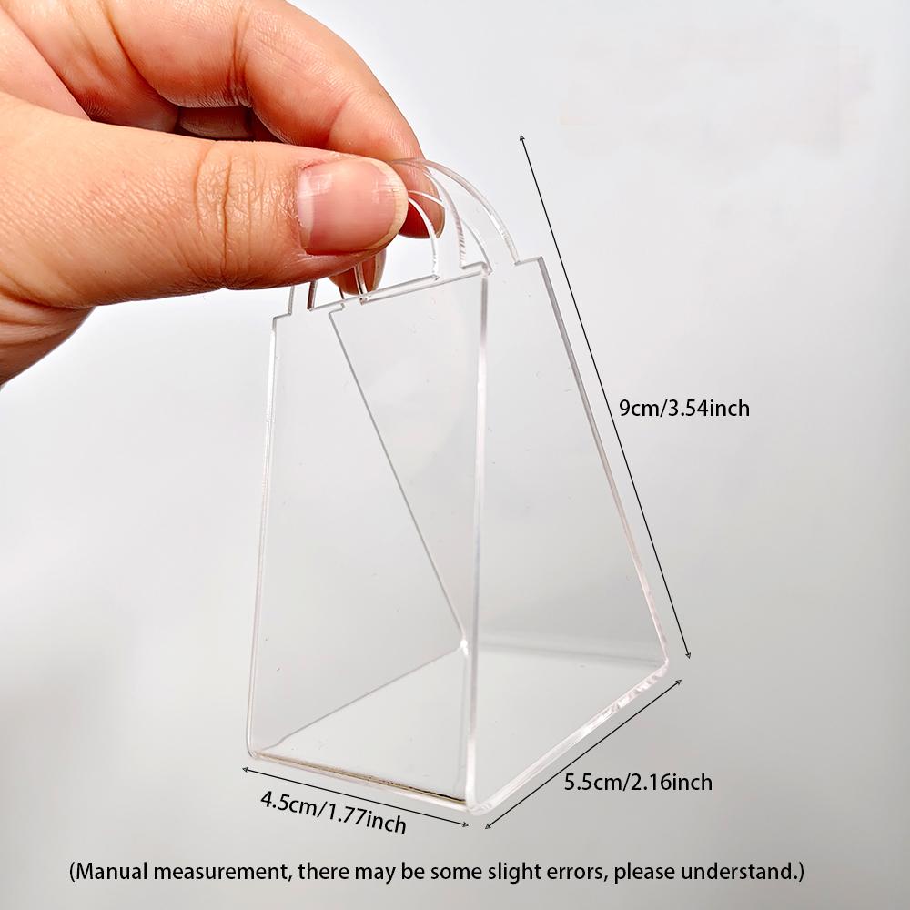 

16pcs/set Transparent Acrylic Packaging Boxes Simple Party and Wedding Gift Box Suitable for Various Small Gift Packaging and Storage 4.5x5.5x9cm, 16pcs