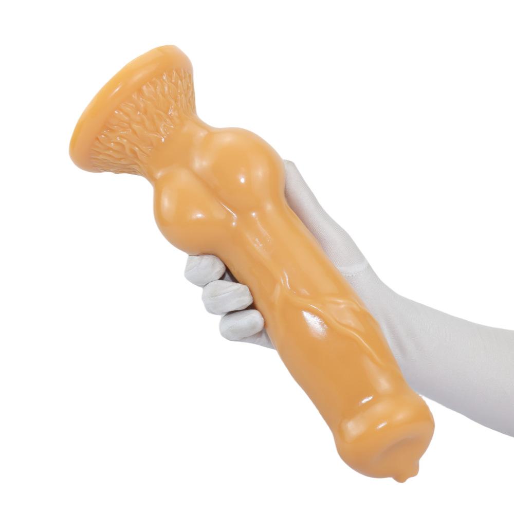 5-Size Realistic Dog Dildo – Extra Large, Thick, Long & Soft Animal Penis Toy for Women – Stretching Anal Plug & Adult Toy