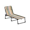 Folding Garden Lounger with 4-position Adjustable Backrest, Max Load. 120 Kg, Multicolored