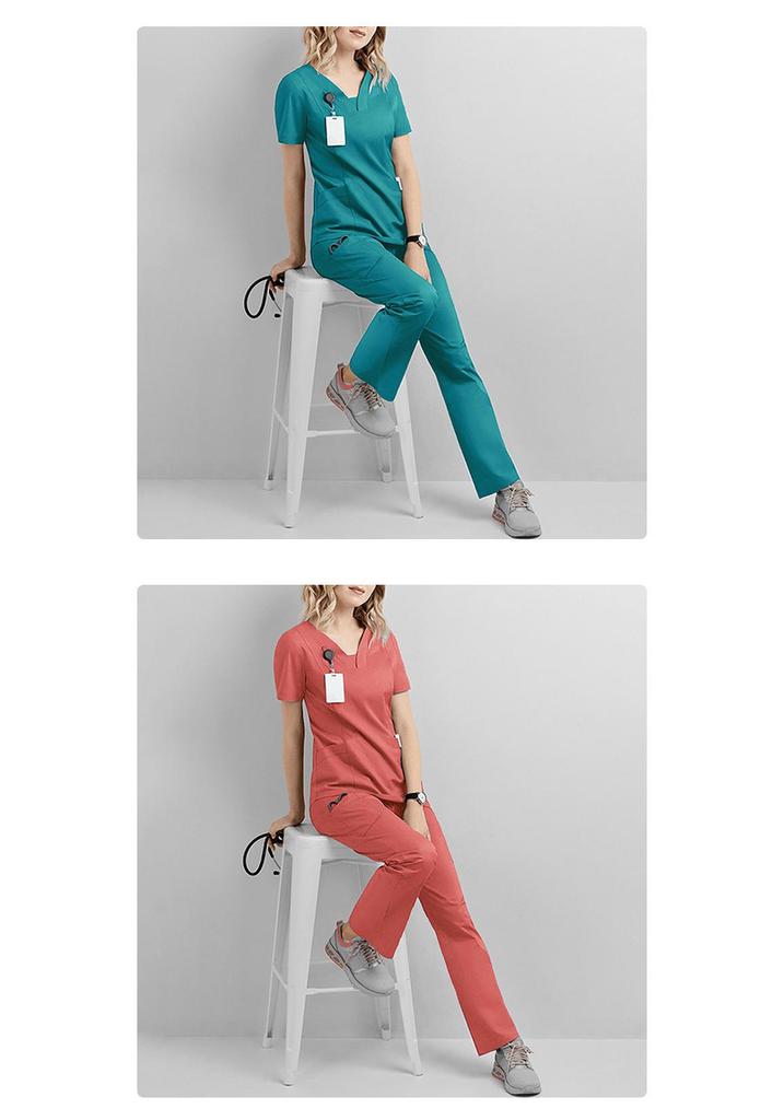 Set di camici chirurgici per uso medico e da salone - Uniforme lavabile a mano per medici, infermieri e professionisti del settore spa