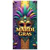 Mardi Gras Banner Beaded Decoration Carnival Display Bead Ornament Display Ornate Design Pom-pom Festival Backdrop For Indoor