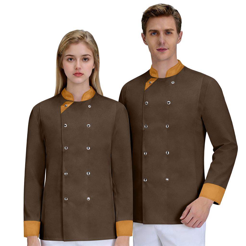Unisex Cardigan -Button Long-Sleeved Chef Uniform