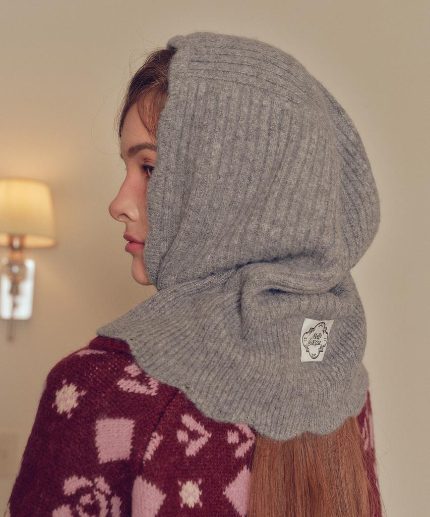 MELLY&ROSE Wave Balaclava (310543)_M/Gray