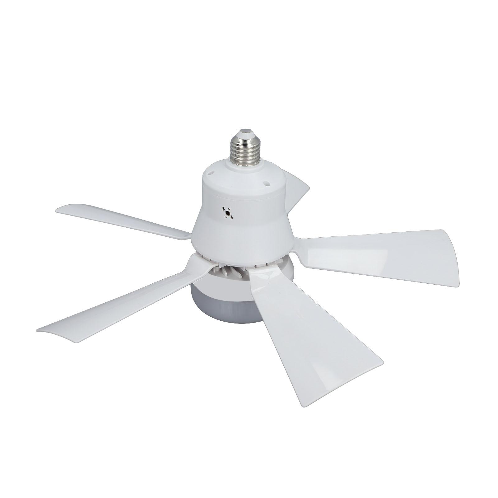 

15.7in Screw Ceiling Fans Light with Remote E26 Base Dimmable Ceiling Fans with Lights for Garage Bathroom Bedroom білий