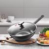 Kangbah 32cm Fine Iron Uncoated Wok Set