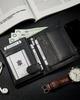Men's vertical foldable wallet with a zipper pocket, genuine leather - Rovicky