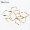 20pcs Stainless Steel Rhombus Charms for Bracelet Connector Necklace Pendants Handmade Earrings DIY Jewelry Making  Accessories