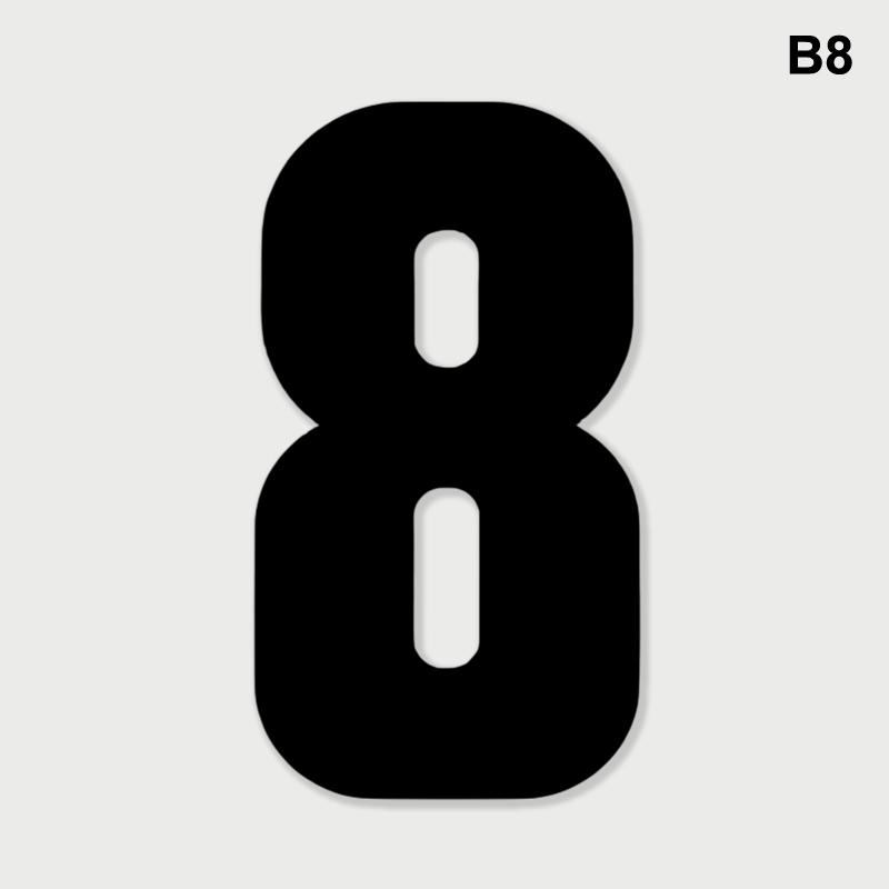 Trash Can Dustbin Number Sticker Self Adhesive Wheelie Bin Stickers Garage Decals Diy Free Combination Weatherproof