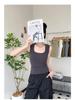 Women's Summer Slimming U-neck Spaghetti Strap Tank Top, 92% Cotton Sleeveless Base Layer, 2025 New Style