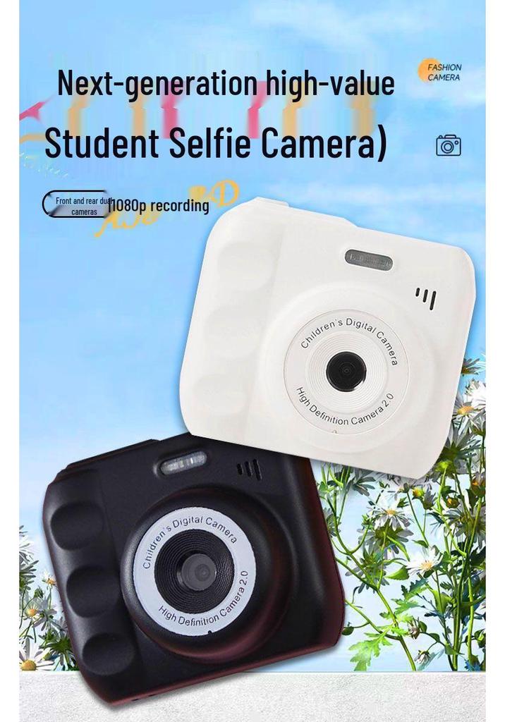 HD Dual Camera: Cute Instant Digital Camera for Students with Mobile Transfer & Color Photography
