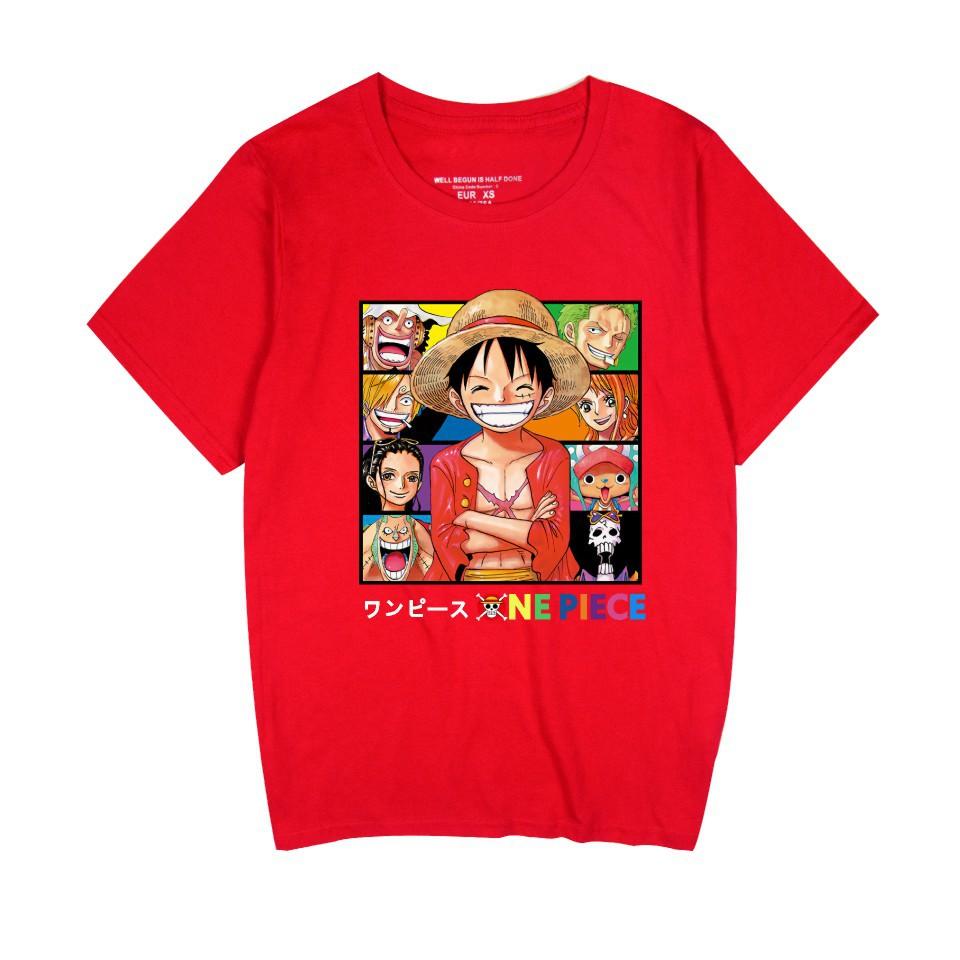 ONE PIECE Anime Printed Women Men's Casual Short Sleeve T-Shirt