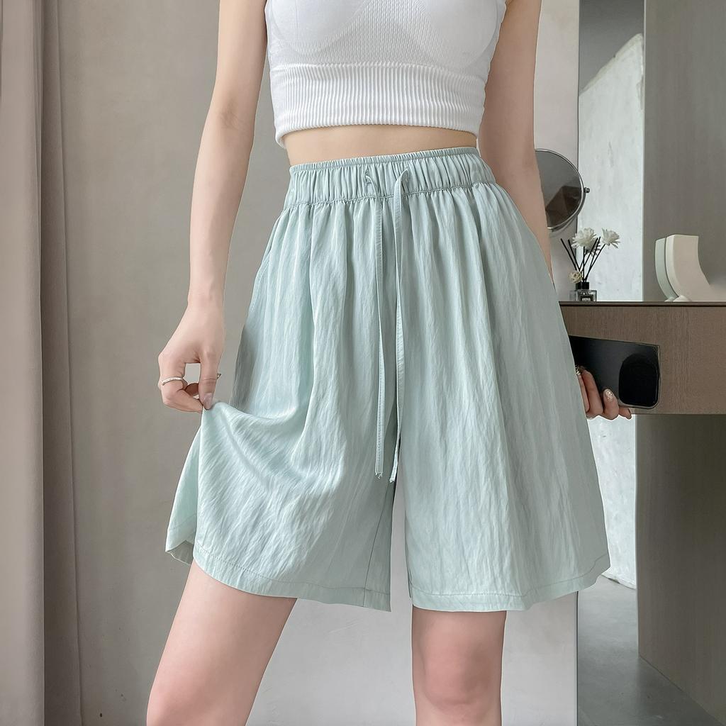 Shorts Women's Summer Thin Casual Loose Outer Wear Cotton and Linen Three-quarter Sports Skirt Pants