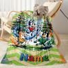 Soccer Fun All Customize Your Name Blanket Cozy Personalized Blanket Comfortable for Bedding Picnics Home Decor Office Chair All-Season Use