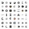 50Pcs Cool Witch Moon Gothic Cartoon Stickers Aesthetic Art Decals Scrapbook Laptop Guitar Phone Graffiti Sticker Kids Toy