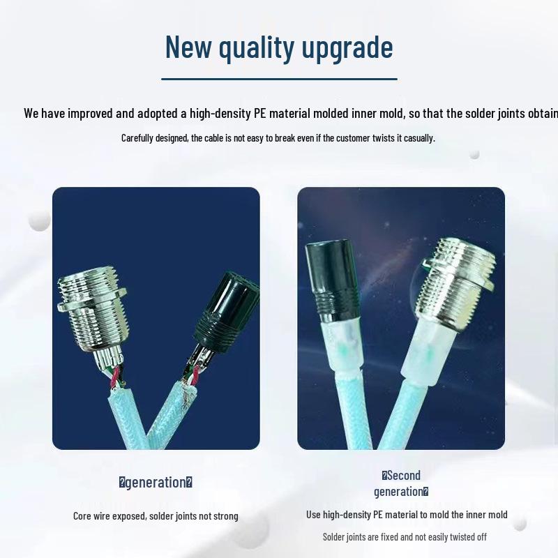 Custom USB 8K Mechanical Keyboard Cable with Magnetic Switch and Aviation Connector for Gaming