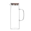Neuer 1000ML/1500ML Verdickter Glaskessel Bambusdeckel mit Filterabdeckung, Kann dem Kessel für Saft und Kaffee hinzugefügt werden