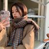 Korean Style New Scarf for Women In Winter Versatile Imitation Cashmere Ins Trendy Warm Student Scarf Thickened Shawl for Men In Autumn and Winter