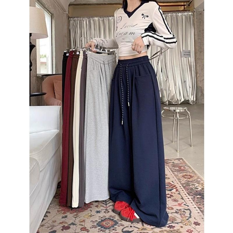 Southeast Asia Women's White Floor-Length Wide-Leg Casual Pants