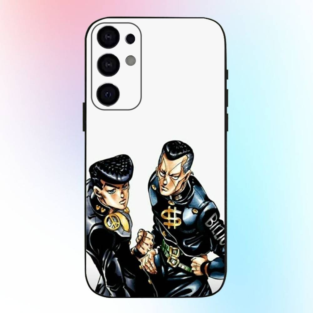 JOJO Thus Spoke Kishibe Rohan Phone Case For Samsung S25,S24,S21,S22,S23,S30,Ultra,S20,Plus,Fe,Lite,Note,10,9,5G Black Cover