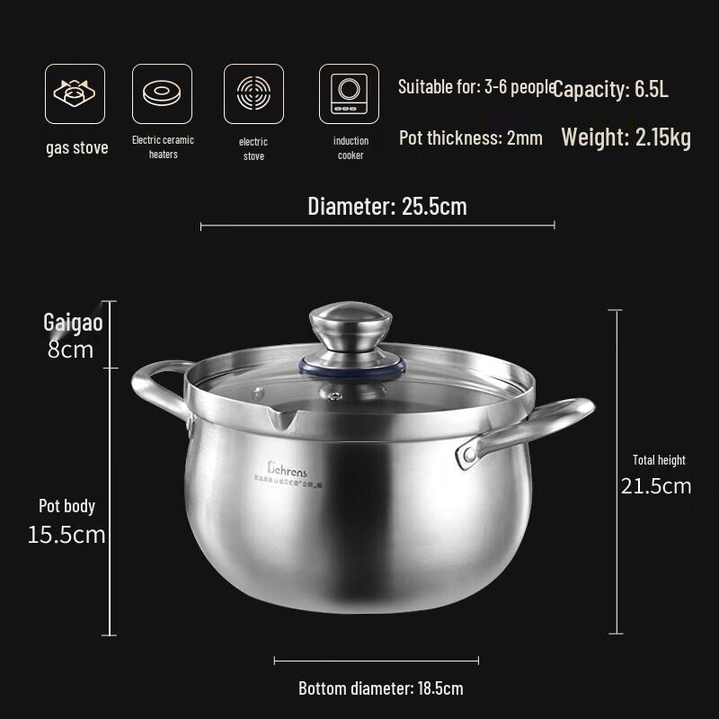 

Berens Penguin 24cm 3-Ply Stainless Steel Soup Pot